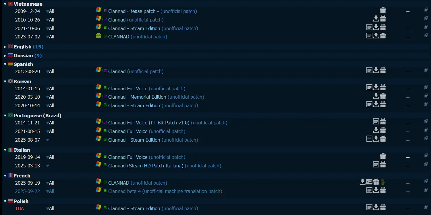 les fantraductions de clannad