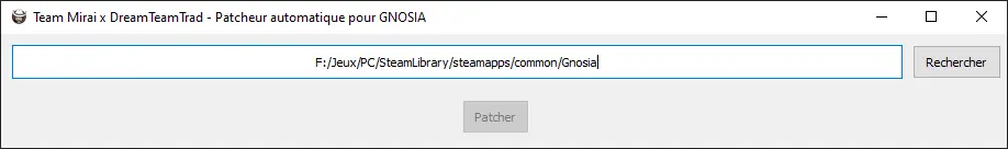 Image logiciel pour patcher automatiquement