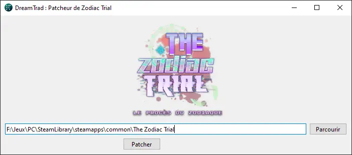 Image logiciel pour patcher automatiquement